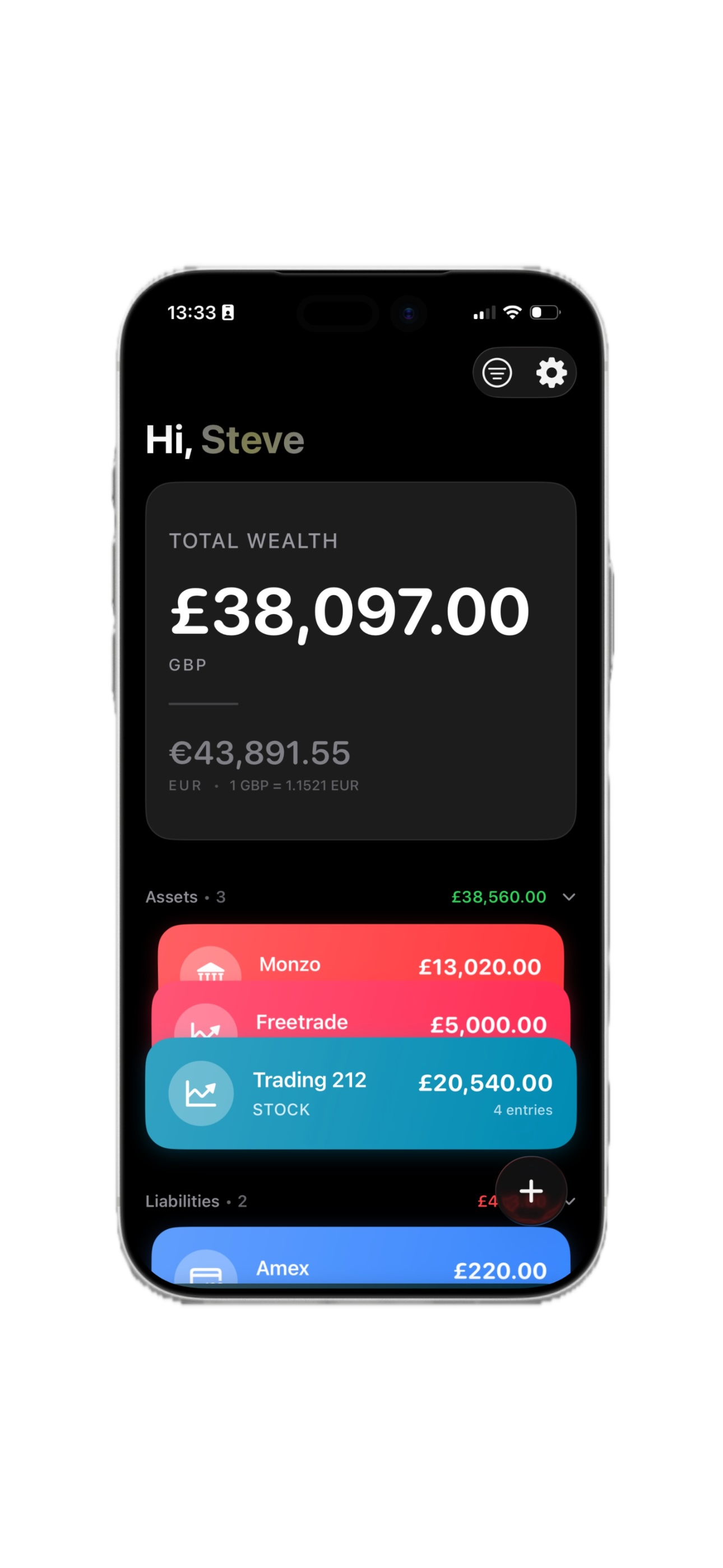 Nomos App Main Screen