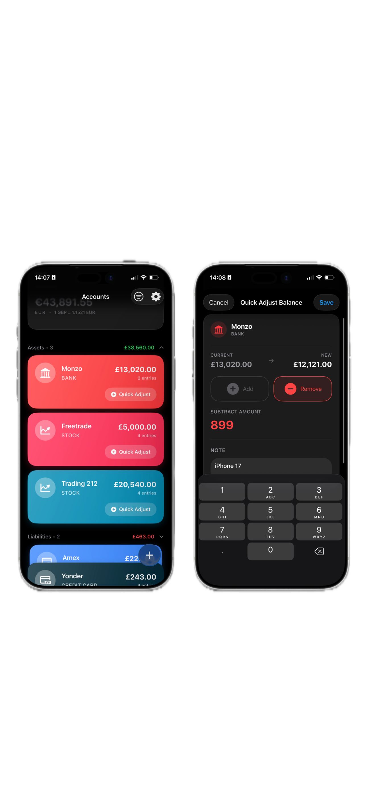 Quick Adjust Feature